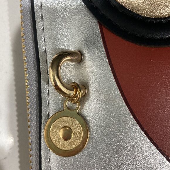 Cute Big Glasses Face Clutch Purse Gold - Picture 7 of 11